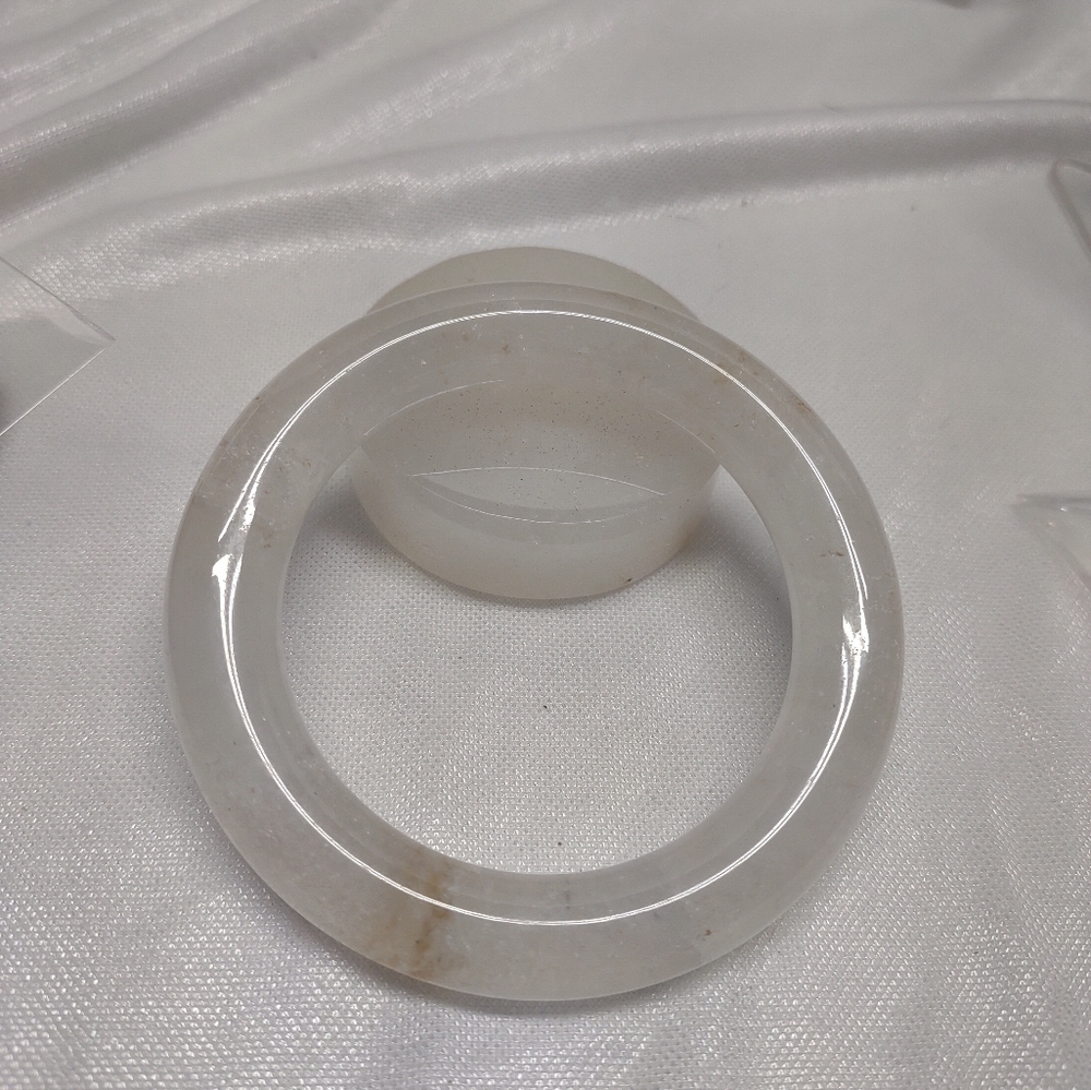 White quartz bangle